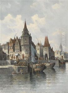 Nordische Hafenstadt by August Siegen