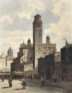 A Capriccio View Of Verona by August Siegen