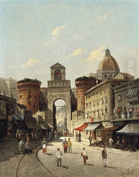 A Capriccio View Of Porta Capuana, Naples - view 1