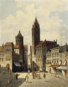 A Capriccio View Of Rathausplatz, Laufenburg