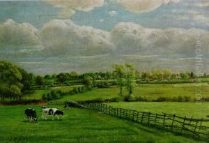 Kuhweide Bei Borgstede by Georg Siehl-Freystett