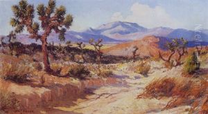 A Desert Landscape With Joshua Trees by Christian Siemer