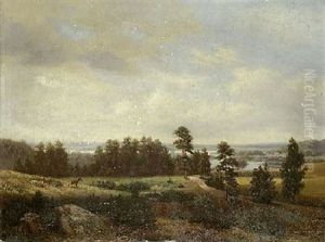 Landschaft Des Preusischen Gutes Ponarien by Julius Siemering