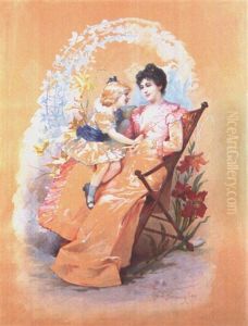Mutter Mit Kind by Frantisek Siemianowski