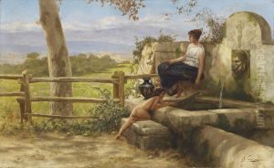 At The Fountain by Henryk Siemiradzki