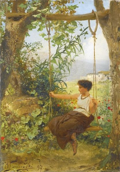Girl On A Swing - view 1