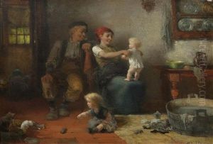 Family At Play by Ferdinand Carl Sierig