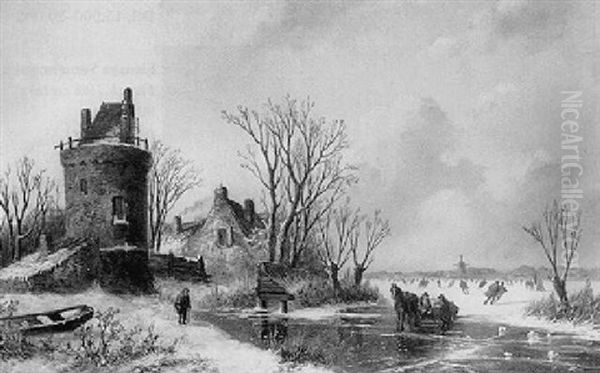 Skaters Near A Ruin - view 1