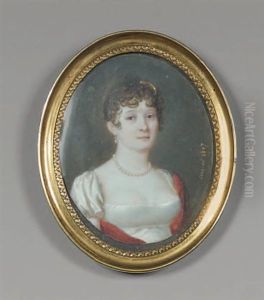 Buste De Femme En Robe Blanche Et Collier De Perles