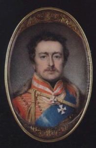 Frederick Vi Landgrave Of Hessen-homburg Wearing The Uniform Of The Austrian 4th Hussar Regiment...