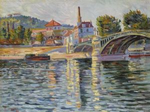 Le Pont De Suresnes by Paul Signac