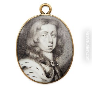 Miniatyr, "karl Xi" (1655-1697) Miniatyr, "karl Xi" (1655-1697)