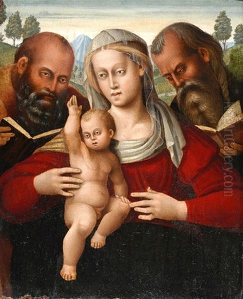 Madonna Mit Kind Und Den Heiligen Peter Und Paulus - view 1