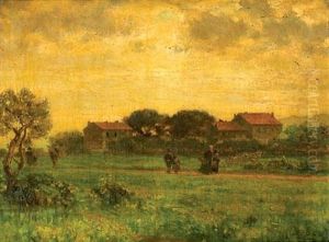 Le Retour Des Champs by Charles Louis Eugene Signoret