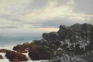 The Rock Formation At Nahant by William Bradford