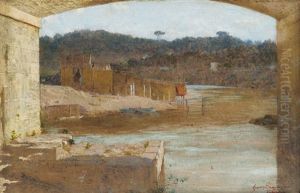 Paesaggio Sul Tevere by Giuseppe Signorini
