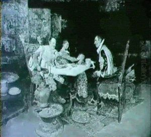 Scena Di Genere In Un Interno by Giuseppe Signorini