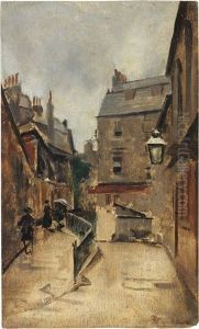 Una Via Di Bath (strada Di Bath) by Telemaco Signorini