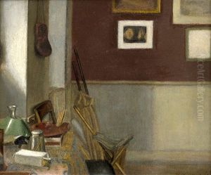 Interieur Eines Kunstlerateliers by Herman Carl Sigumfeldt