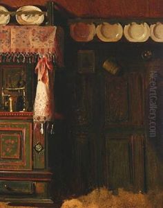 Country Kitchen Interior by Herman Carl Sigumfeldt