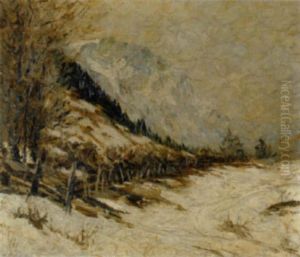 Der Schneeburg Vom Buchberg Aus Im Winter by Rolf Sigurd