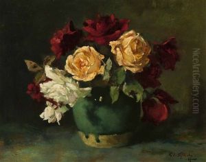 Still Life With Roses by Gijsbertus Jan Sijthoff