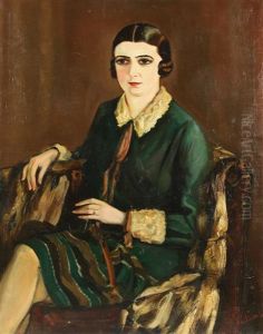 Portrait Of Lilya Brik by Alexander Silin