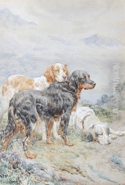 Setters In A Landscape - view 1