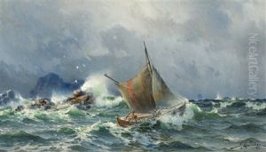 Stormigt Hav by Herman Gustav af Sillen