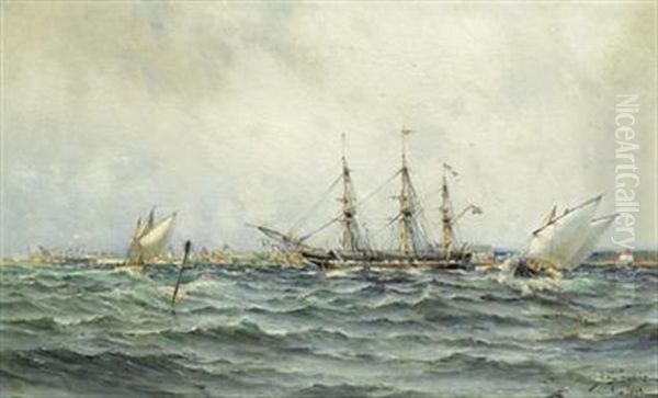 Shipping Off The Coast - view 1