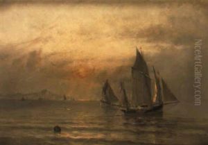 Soluppgang, Le Havre by Herman Gustav af Sillen