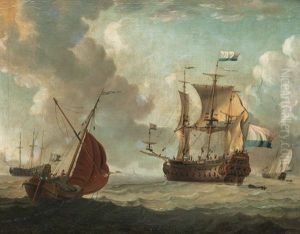 The Dutch East India Sailing Vessel Juffer Anna by Adam Silo