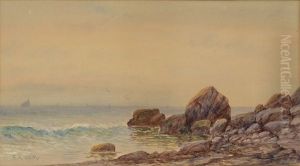 View Of A Rocky Coastline by Francis Augustus Silva