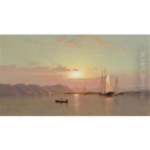 Sunrise At Tappan Zee by Francis Augustus Silva
