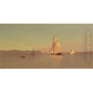 Sailing On The Hudson, Nyack by Francis Augustus Silva