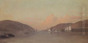 Hudson Highlands, Looking North From West Point, N.y. by Francis Augustus Silva
