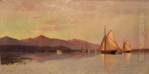 The Hudson River Looking Toward The Castkills by Francis Augustus Silva