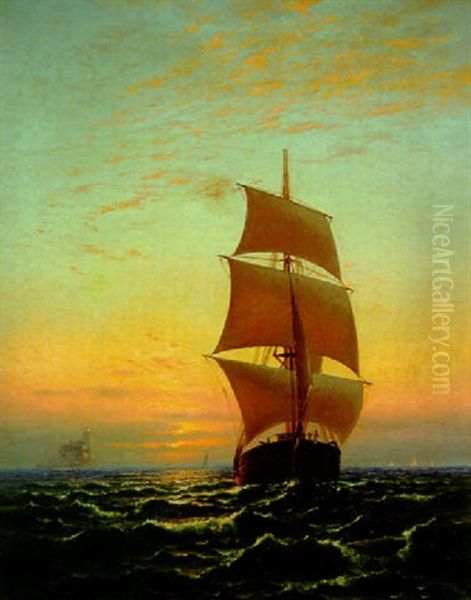 Sailing At Sunset - view 1