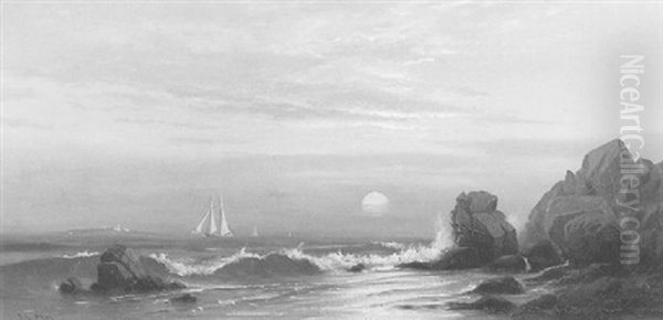 Coastal View At Sunset - view 1