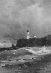 Landscape With Lighthouse by Francis Augustus Silva