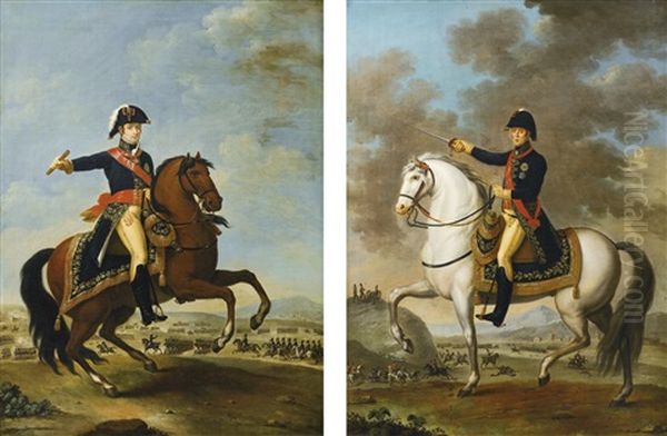 Portraits Of British Officers Serving With The Portuguese Army - view 1