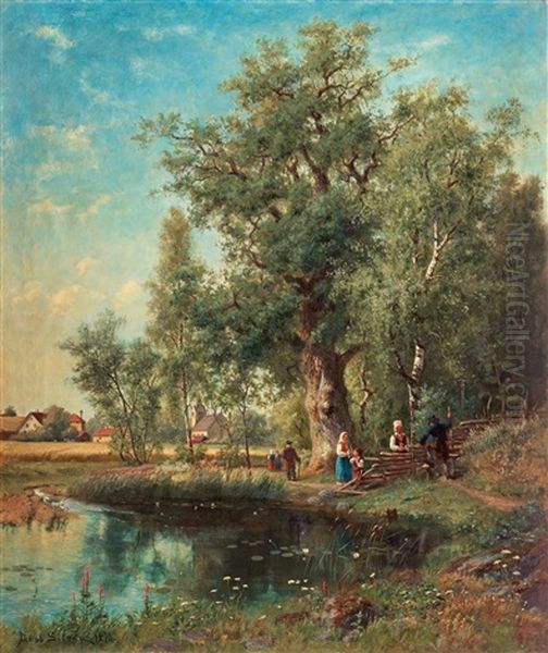 Summer Landscape With Church - view 1
