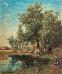 Summer Landscape With Church by Jacob Silven