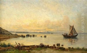 Kustlandskap Med Segeleka by Jacob Silven