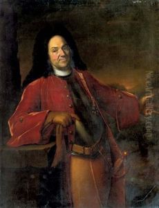 Portrait Of A Nobleman, General G. Von Robel (?), In A Militairy Costume