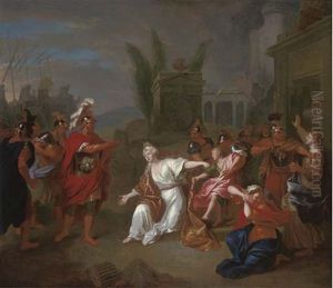 Ulysses Discovering Astynax In His Father's Tomb by Louis de Silvestre
