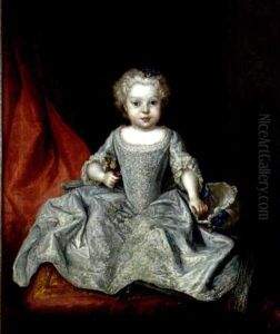 Bildnis Der Prinzessin Theresia Benedicta Von Sachsen Als Kind by Louis de Silvestre