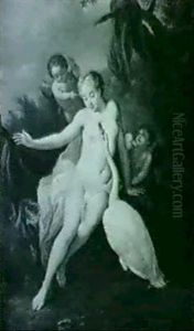 Leda Et Le Cygne by Louis de Silvestre