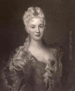 Portrait Of A Lady From The Polish High Nobility by Louis de Silvestre
