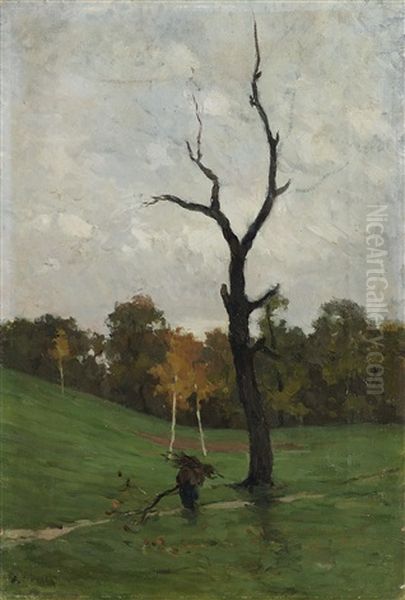 Paesaggio Con Albero Spoglio - view 1